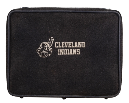 Vintage Cleveland Indians Travel Suitcase